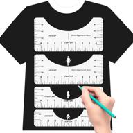 👕 t-shirt ruler guide set - perfect alignment and sublimation for adult, youth, toddler, and infant sizes in white logo