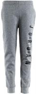 👖 джоггеры из флиса nike air jordan для мальчиков логотип