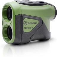 🎯 tectectec prowild 2 laser rangefinder for hunting - high accuracy with range scan, speed mode, cr2 battery, and normal measurements in green color logo