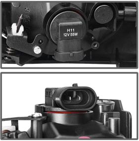 img 1 attached to 🚘 Фонари противотуманные AUTOSAVER88 на замену для 2001-2003 Civic, с лампами H11 12V 55W, проводной системой и выключателем