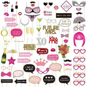 img 4 attached to 🎉 Bachelorette Party Decorations and Photo Booth Props Set (72 Pieces)