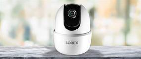 img 1 attached to 📷 Lorex 1080p HD Smart Indoor Pan/Tilt Wi-Fi Security Camera: Person Detection, Two-Way Audio, Voice Control