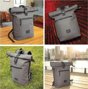 img 2 attached to XRAY Expandable Roll Top Waterproof Trendy Backpack With Laptop Pocket
