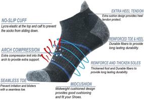 img 1 attached to 🧦 SOLAX 72% Men's and Women's Merino Wool Hiking Socks - Low Cut Cushioned Outdoor Trail and Trekking Socks (3 Pack) - Breathable and Durable