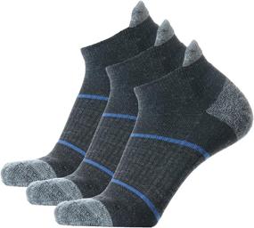 img 4 attached to 🧦 SOLAX 72% Men's and Women's Merino Wool Hiking Socks - Low Cut Cushioned Outdoor Trail and Trekking Socks (3 Pack) - Breathable and Durable