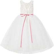 пышные шифоновые платья для особых случаев с цветочным узором: идеальная одежда для подружек невесты для девочек логотип