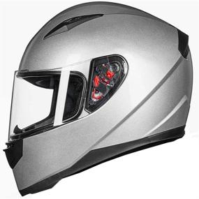 img 2 attached to ILM Full Face Motorcycle Street Bike Helmet With Removable Winter Neck Scarf 2 Visors DOT (S Motorcycle & Powersports