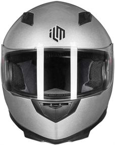 img 1 attached to ILM Full Face Motorcycle Street Bike Helmet With Removable Winter Neck Scarf 2 Visors DOT (S Motorcycle & Powersports