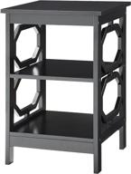 🖤 black omega end table by convenience concepts логотип