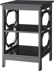 img 3 attached to 🖤 Black Omega End Table by Convenience Concepts