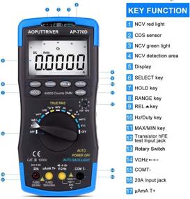 img 3 attached to AP-770D TRMS Digital Multimeter: High Precision Tester for NCV Voltage, Current, Resistance, and More