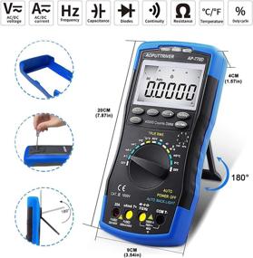 img 2 attached to AP-770D TRMS Digital Multimeter: High Precision Tester for NCV Voltage, Current, Resistance, and More