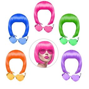 img 4 attached to 🎭 KUUQA Hairpieces: Stylish Bachelorette Halloween Decorations, Dress Up and Pretend Play Wigs