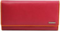 👛 high-quality soft ladies leather checkbook wallet/purse/clutch/holder by visconti e4 logo