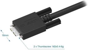 img 1 attached to 💻 Кабель SuperSpeed USB 3.0 A/M к Micro B/M, 10 футов - двойная фиксация винтом, совместим с камерами USB3 Vision
