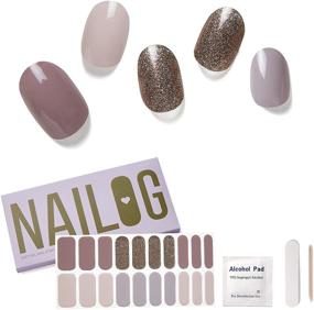 img 4 attached to NAILOG Наклейки с долговременным блестящим покрытием