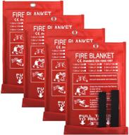 🔥 fire guardian blanket: ultimate energency safety for kitchens & bedrooms | (4 pack, 40"x40") logo