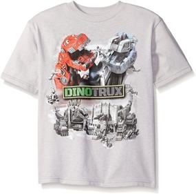 img 1 attached to 🦖 Прелестная футболка с коротким рукавом для мальчиков Dinotrux: Стиль и комфорт для юных любителей динозавров!