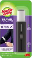 🐾 compact scotch-brite mini travel lint roller: tackles pet hair effortlessly, 30 sheets inside logo