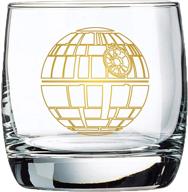 🌌 collectible star wars death star glass set - set of 2 glasses - 10 oz capacity - classic design - heavy base logo