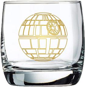 img 1 attached to 🌌 Collectible Star Wars Death Star Glass Set - Set of 2 Glasses - 10 oz Capacity - Classic Design - Heavy Base