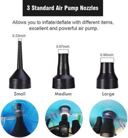 img 2 attached to Convenient and Efficient Electric Air Pump: Portable Quick-Fill for Inflatables - 110v AC/12VDC, Lightweight, deflates too!