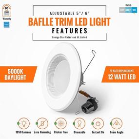 img 3 attached to 💡 Inch Recessed Downlight Baffle Waterproof: Versatile and Durable Lighting Solution