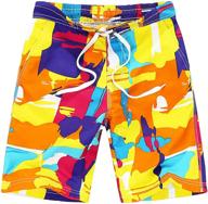 🏊 techcity boys teens swim trunks - quick-dry surfing beach sports running swim shorts (6t to 18/20) with drawstring logo