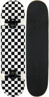 🛹 get rolling with kpc skateboard complete black checker: a perfect blend of style and performance logo