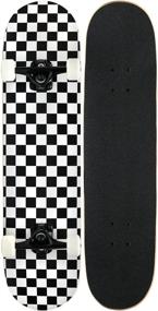 img 4 attached to 🛹 Get Rolling with KPC Skateboard Complete Black Checker: A Perfect Blend of Style and Performance