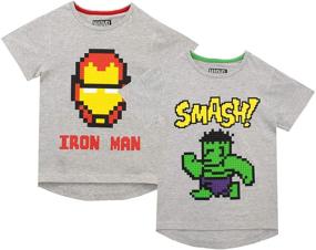 img 4 attached to Майки Marvel Boys 'Iron Man и Hulk - классные дизайны супергероев для детей