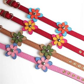 img 2 attached to Axgo Adjustable Leather Adorable Flowers