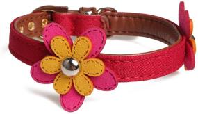 img 4 attached to Axgo Adjustable Leather Adorable Flowers