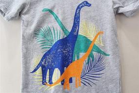 img 1 attached to ECOLIVZIT Summer Clothes Dinosaur Pieces