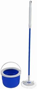 img 3 attached to 🧹 Microfiber Mop Head Refill for Quickie Compact Flat Spin Mop & Wringing Bucket Floor Cleaning System - White, 1-Pack