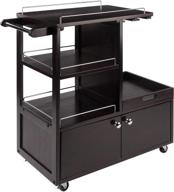 stylish and functional winsome wood galen entertainment cart: perfect storage solution for your entertainment needs logo