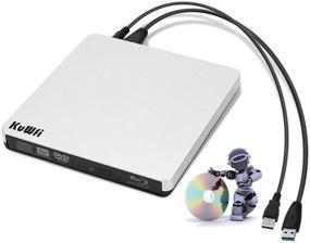 img 4 attached to 📀 KuWFi External Blu-ray Drive USB 3.0 Player CD/DVD Burner/Writer - Portable Optical Drive for MAC PC Laptop Notebook, 3D Blu-ray Support