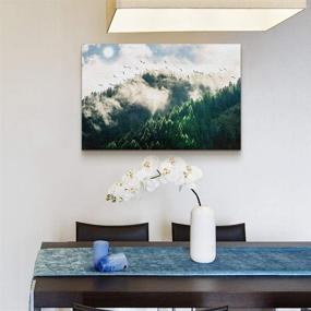 img 3 attached to 🖼️ Landscape Paintings: Transform Your Bathroom with Stunning Stretched Art