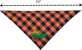 img 2 attached to 🦃 Premium Thanksgiving Dog Bandana Set - 2-Pack of Festive Thanksgiving Bandanas for Dogs