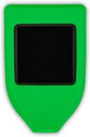 cver - green silicone case for trezor model t, with usb c and micro sd cutouts: effective protection logo