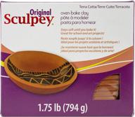 🔴 original sculpey terra cotta: non-toxic polymer clay - 1.75 pounds - ideal for modeling, sculpting, holiday & diy projects - oven bake clay - suitable for all skill levels logo