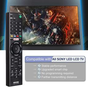 img 3 attached to 📺 YOSUN RMT-TX100U Universal Remote Control for Sony TV - Compatible with All Sony LCD LED HDTV Smart Bravia TVs featuring Netflix Buttons