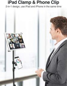 img 3 attached to 📱 Elitehood iPad Tripod Stand: Adjustable Tablet Holder with 360° Rotation for iPad Mini, Air, Pro & More