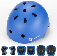 🚲 lamberia kids bike helmet set with protective gear for ages 3-8 - ideal safety equipment for skateboarding and biking kids logo