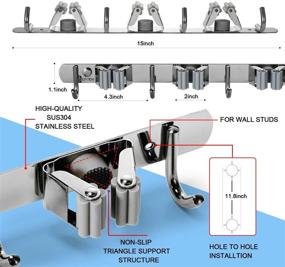 img 3 attached to 🧺 Efficient Laundry Organization Made Easy with Goowin Stainless Mounted Organizer