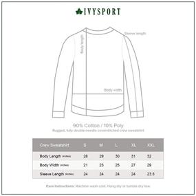 img 1 attached to Ivysport University Sweatshirt: Premium 🏋️ Polyester Crewneck Men's Clothing for Active Style