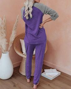 img 1 attached to 👚 Women's Sweatsuit Set by Ekouaer - Long Sleeve 2-Piece Outfit with Soft Tracksuit Joggers and Pockets