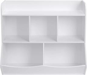 img 1 attached to UTEX Toy Storage Organizer with Bookcase: A Multifunctional Solution for Kids' Play Room and Bedroom