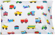 🛏️ ldkin 100% cotton kids pillow case - soft & breathable fabric, ideal for cozy cuddles, bpa-free (trains, planes, and trucks) logo