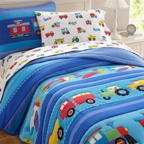 img 3 attached to 🛏️ ldkin 100% Cotton Kids Pillow Case - Soft & Breathable Fabric, Ideal for Cozy Cuddles, BPA-free (Trains, Planes, and Trucks)